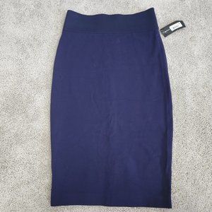 Navy Pencil Skirt